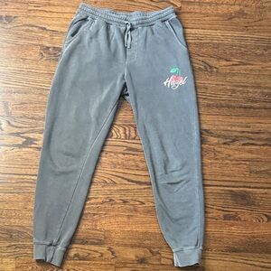 Gray Hazel Joggers with Cherry Logo